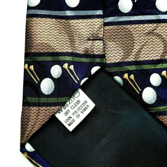 Steven Harris Golf Balls Golf Tees Sport Tie - Picture 6 of 6